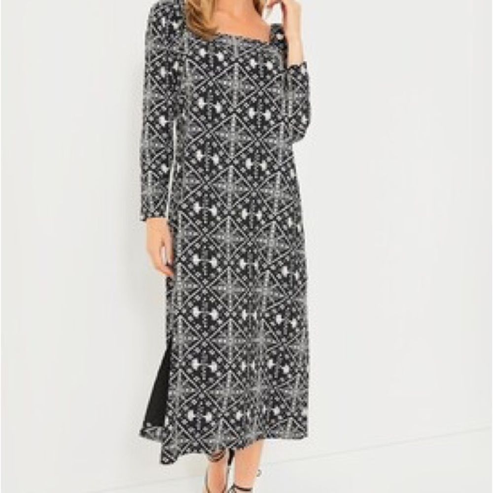 Square neck Sabrina midi dress hyacinth house